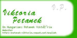 viktoria petanek business card